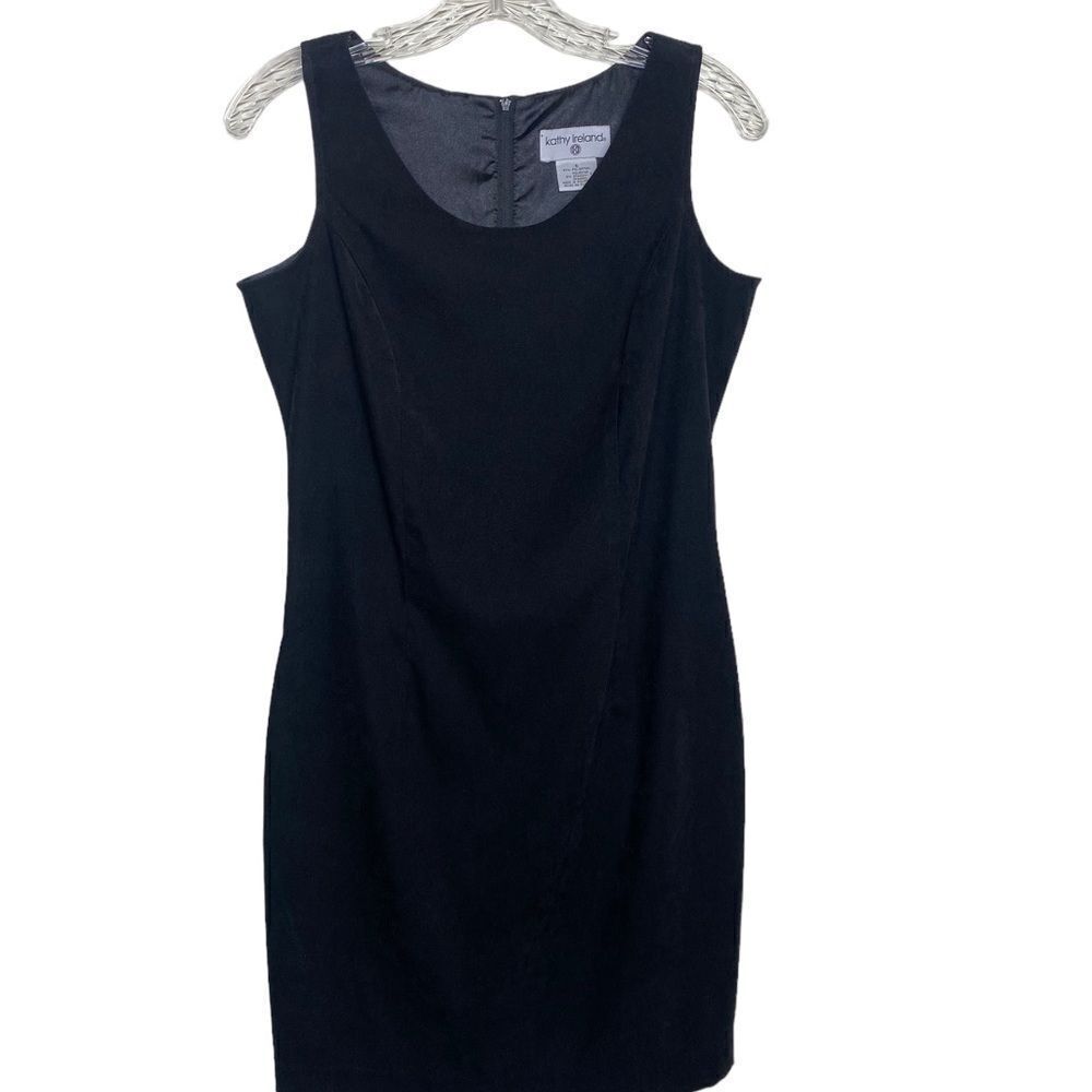 Kathy Ireland 6 dress classic black sleeveless short soft fabric